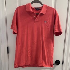 Vineyard Vines Men's Polo in Coral